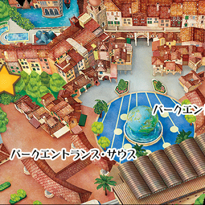 ☆の位置が着替えスペース