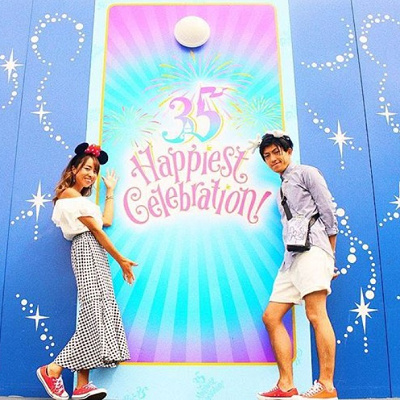 トップスとボトムスで色があってる♪