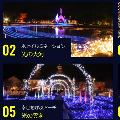 なばなの里イルミネーションのチケット