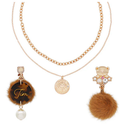 ティムネックレス&イヤリングセット