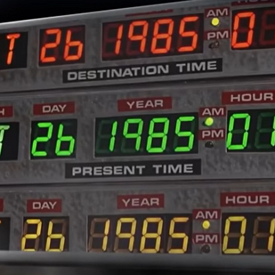 設定した日時にタイムトラベル／映画『バックトゥザフューチャー』