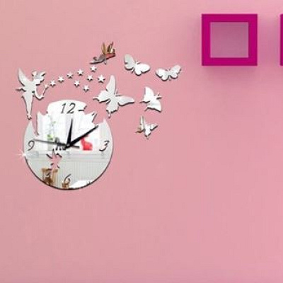 ティンカーベルミラー時計