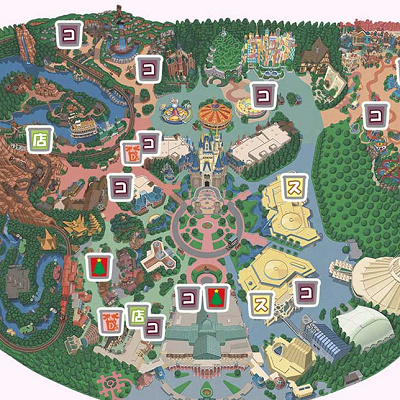 東京ディズニーランドドリンクマップ