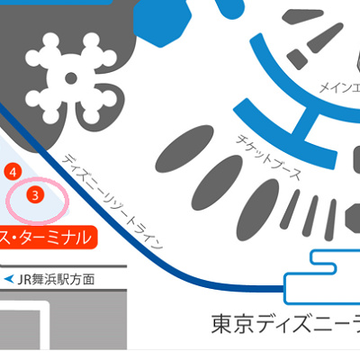 東京ディズニーランド・スターミナル地図