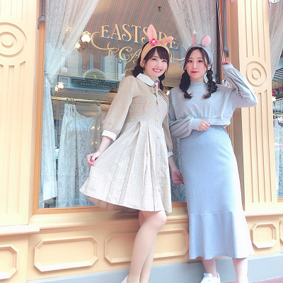 とんすけ＆ミスバニーヘアバンドコーデ（付け方）