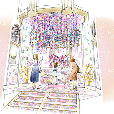 塔のバルコニーイメージイラスト