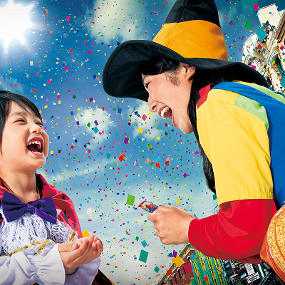 パーク中で“トリック・オア・トリート！”