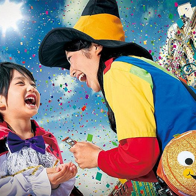 パーク中で「トリック・オア・トリート」