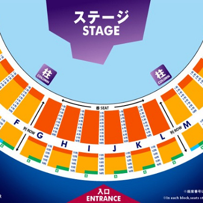 USJワンピースプレミアショー2019の座席表