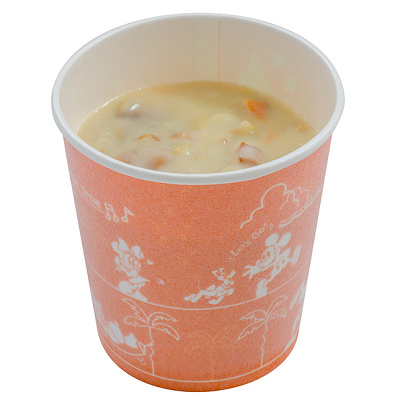 ベジタブルとベーコンのクリームスープ　