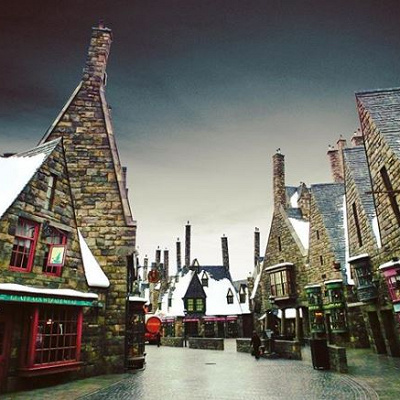 ホグズミード村の様子