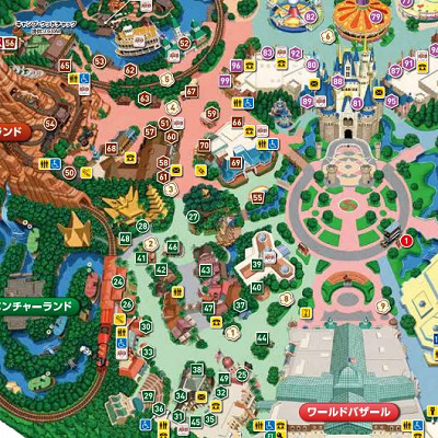 ウエスタンランドの地図