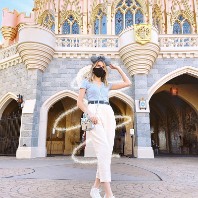 白デニムコーデ