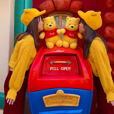 プーさんコーデ