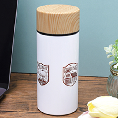 木目調サーモステンレスボトル