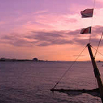 大阪湾では優雅な風景が楽しめます