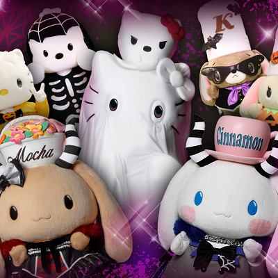 仮装したサンリオキャラクターたちには終日会えます♪