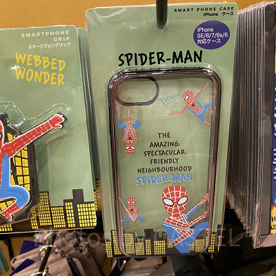 USJスパイダーマングッズ/スマートフォンケース/「WEBBED WODER」