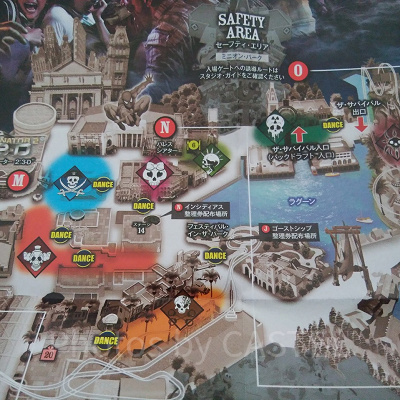 2018年ストリートゾンビ出現エリアMAP