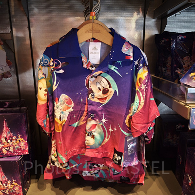 香港ディズニー20周年「ミッキー＆フレンズ・グランドセレブレーショングッズ」：アロハシャツ（子供用）