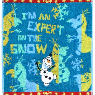 POPで元気が出るデザインのハンドタオル