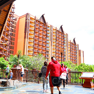 アウラニ・ディズニー・リゾートのロビーからの風景