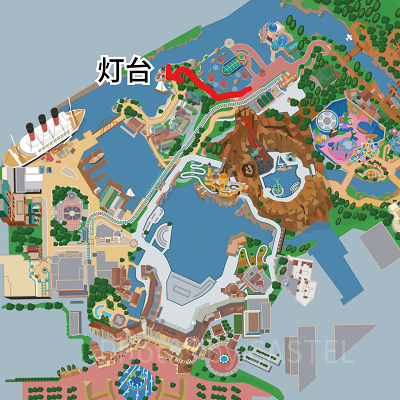 ポートディスカバリーから灯台までの道順