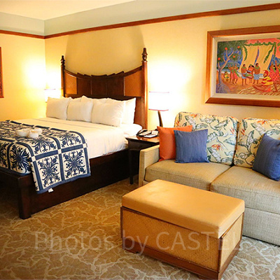 ハワイを感じられるアウラニの客室