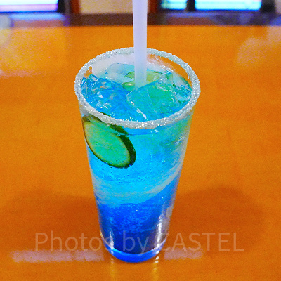 酢橘かほる蒼色ソーダ（USJ×鬼滅の刃 刀鍛冶の里ひょっとこ亭）