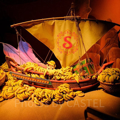 シンドバッドライド中のバナナとチャンドゥ