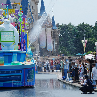 ベイマックスのミッション・クールダウンの放水の様子（2023年撮影）