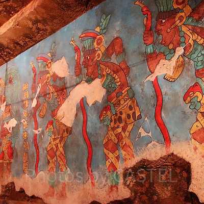 謎の顔料を使った美しいマヤ・ブルー