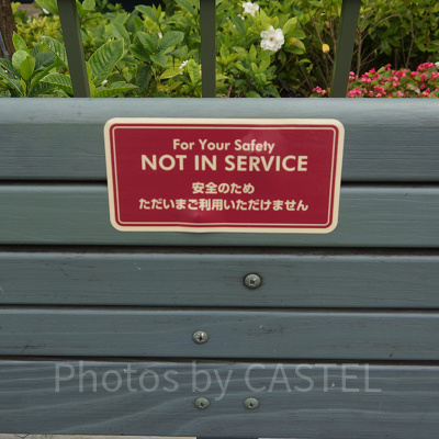 ベンチも感染症対策