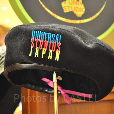 ユニバーサルスタジオジャパンのネーム入りベレー帽