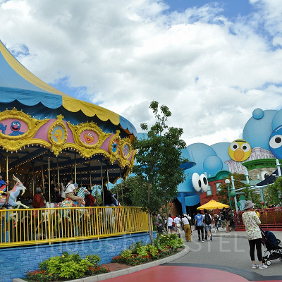 ビックバードのビックトップ・サーカスは小さな子供でも乗れるベンチタイプの席がある