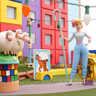 ボー・ピープと羊の像