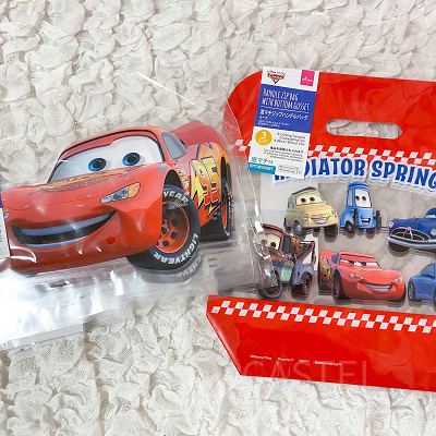 底マチクリアジップハンドルバッグ（カーズ）