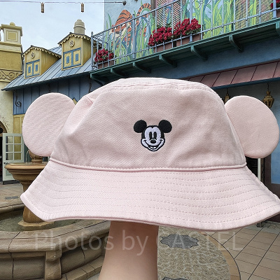 ミッキー耳付きバケットハット（ピンク）