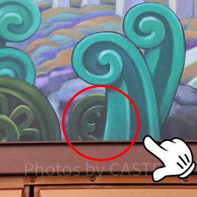 ボタン状の隠れミッキー