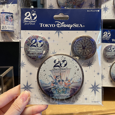 カンバッジセット（ディズニーシー20周年グランドフィナーレグッズ）