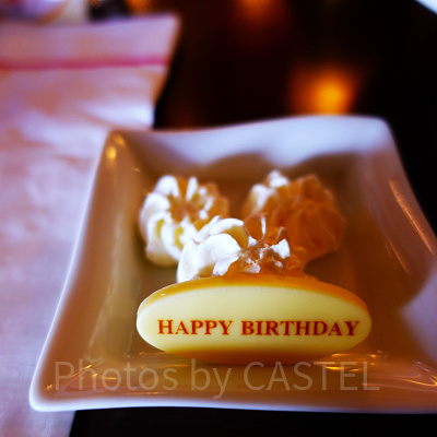 誕生日にはプレートのお祝いも！