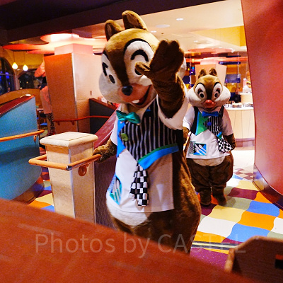 カリフォルニア・アナハイムディズニーのキャラクターダイニング：怒涛のグリーティングラッシュ！