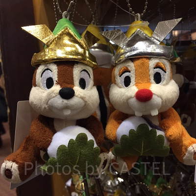 チップとデールぬいぐるみバッジセット