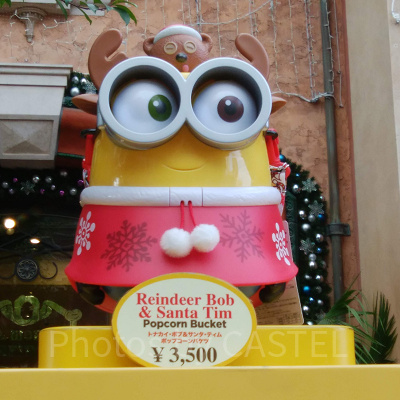 クリスマス限定　トナカイ・ボブ＆サンタ・ティム・ポップコーンバケツ