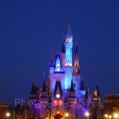 夜のシンデレラ城