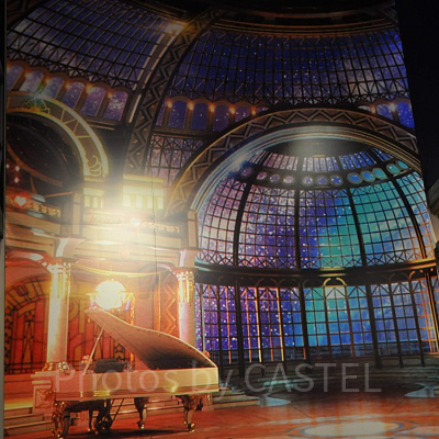 シネマ4-Dショップ壁面「月のパレス」／USJ