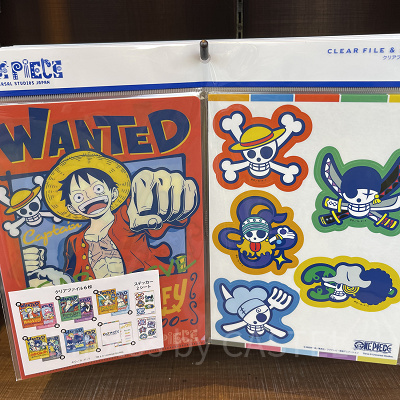 クリアファイル＆ステッカー（USJワンピースグッズ）