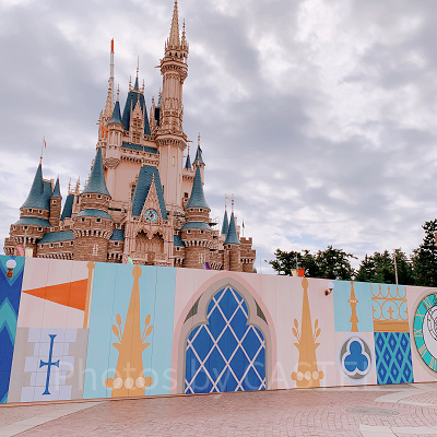 シンデレラ城の工事