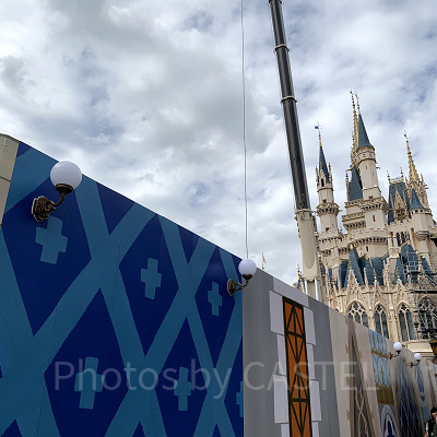 シンデレラ城の工事