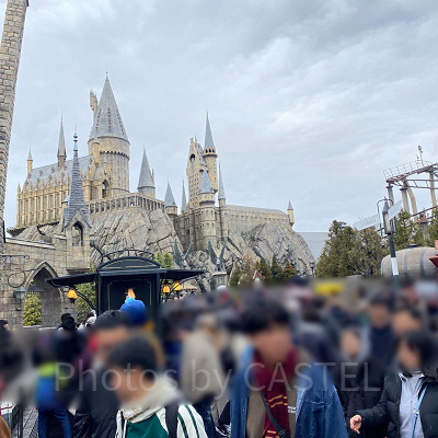 混雑しているユニバ